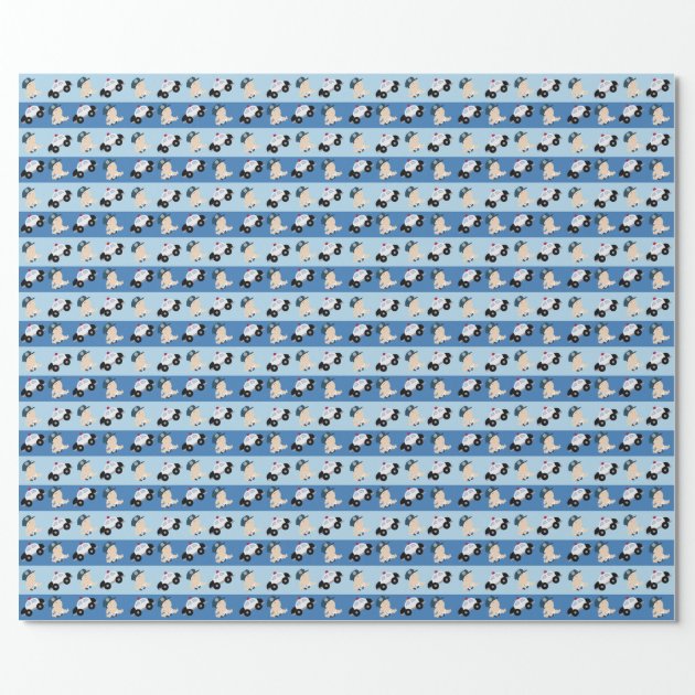 Baby Cop Police Officer Wrapping Paper-1