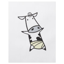 Baby Cow in Diaper Personalized Flyer