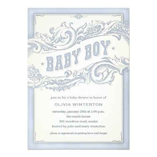 Baby Cowboy Invitations