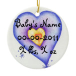 Baby Cradle in A Tree of Hearts and Love Ornament