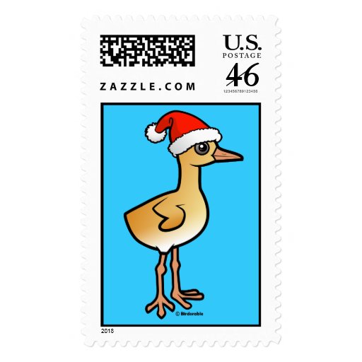 Baby Crane Santa Postage Stamps