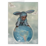 Baby crawl bunnies save the earth 1 card