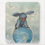 Baby crawl bunnies save the earth 1 mouse mat