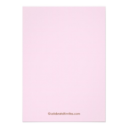 Baby Crib Baby Shower Invitation Chic Girl Pink