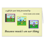 Baby D.J. Toon Cover, Toon Maestro CD, Toon Roc... Greeting Cards