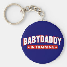 Baby Daddy In Training Key Chain