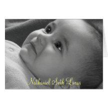 Baby Dedication Card