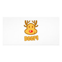Baby Deer Cartoon photo cards by BurchellDesign Baby Deer Cartoon photo cards