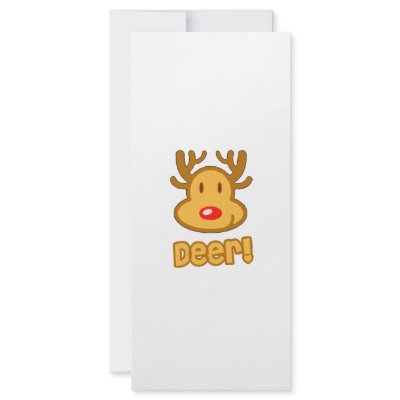Baby Deer Cartoon Rack Card by BurchellDesign