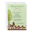 Baby Deer TRIPLETS Baby Shower Invitation by celebrateitinvites Baby Deer TRIPLETS Baby Shower Invitation