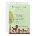 Baby Deer TWINS Baby Shower Invitation invitation