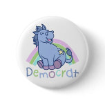 Baby Democrat Donkey Pinback Buttons