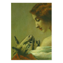 Baby Devil And Mother ACEO Artists Trading Card Business Cards