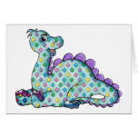 Baby Diamond Dino Blank Greeting Card
