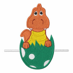 Baby Dinosaur in Egg embroideredshirt