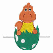 Baby Dinosaur in Egg embroidered shirts