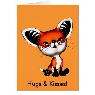 Baby Dog Fox Hugs N Kisses