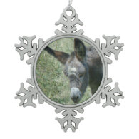 Baby Donkey Snowflake Ornament