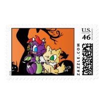 Baby Dragon and wolf postage