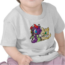 Baby Dragon and wolf t-shirts by DragonsFlame Baby Dragon and wolf t-shirts