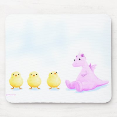 Baby Dragon Mousepad by Swazzle