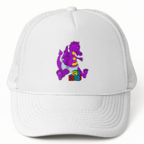 Baby Dragon with Blocks Mesh Hat