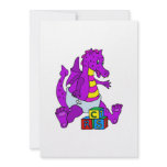 Baby Dragon with Blocks Invites