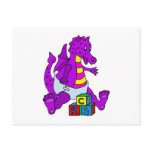Baby Dragon with Blocks Post Cards