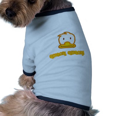 Baby Duck Cartoon Doggie Tee by BurchellDesign