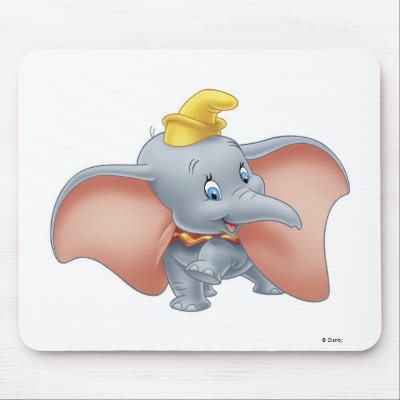 Baby Dumbo walking mousepads