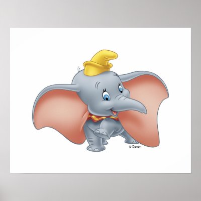 Baby Dumbo walking posters