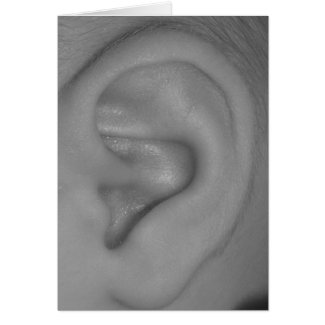 Baby Ear (with text) card