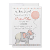 Baby Elephant Baby Shower Invitation