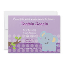 Baby Elephant Blue Boy Baby Shower Sprinkle invitations by tootsiedoodle Baby Elephant Blue Boy Baby Shower Sprinkle invitations