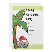 Baby Elephant Christmas Cutie invitations by candystore Baby Elephant Christmas Cutie invitations