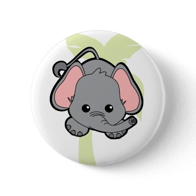 Baby Elephant Cutie Pin by candystore