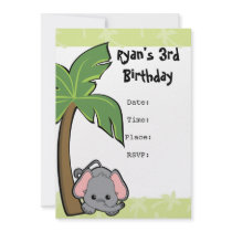 Baby Elephant Cutie invitations by candystore Baby Elephant Cutie invitations