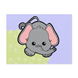 Baby Elephant Cutie postcard