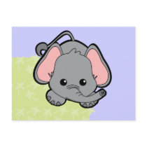 Baby Elephant Cutie postcards