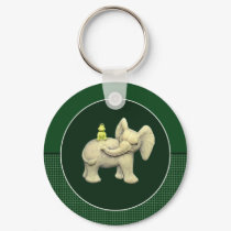 Baby Elephant & Frog keychains
