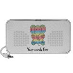 Baby elephant in rainbow pastel iPhone speaker