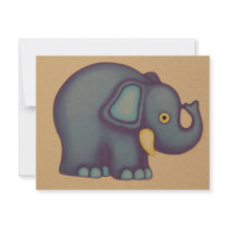baby elephant invitations by pinkypetals baby elephant invitations