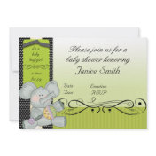 Baby Elephant Invitation