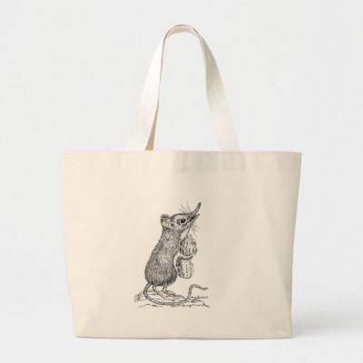 Baby Mama  on Baby Elephant Shrew Tote Bags By Mjlemieurdesigns