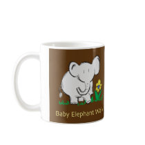 Baby elephant Walk mugs by PosieRose Baby elephant Walk mugs