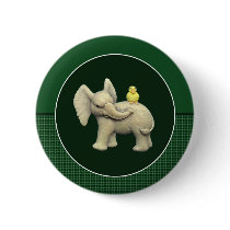 Baby Elephant & Yellow Duck buttons