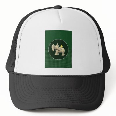 Baby Trucker Hats on Baby Elephant Yellow Duck Trucker Hats By Minisculptures