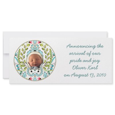 "Baby Face" Oliver Rack Card Design by ONEderfulBABY
