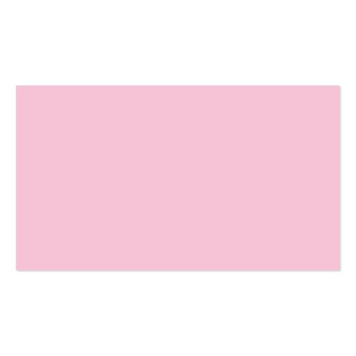 Baby Face Pink Business Cards (back side)
