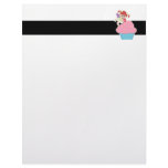 baby fairy cupcake cherry on top customized letterhead